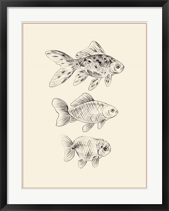Framed Goldfish I Print