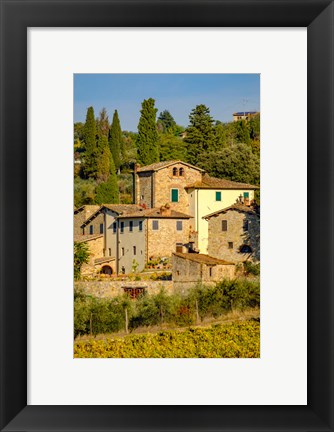 Framed Italy, Florence, Winery, Villa Print