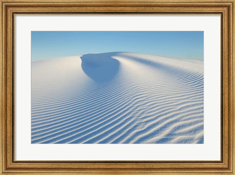 Framed Ripple Patterns In Gypsum Sand Dunes, White Sands National Monument, New Mexico Print