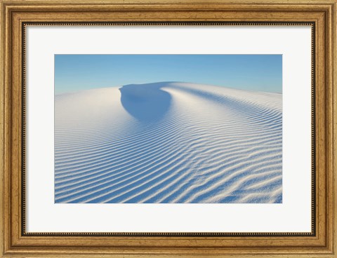 Framed Ripple Patterns In Gypsum Sand Dunes, White Sands National Monument, New Mexico Print