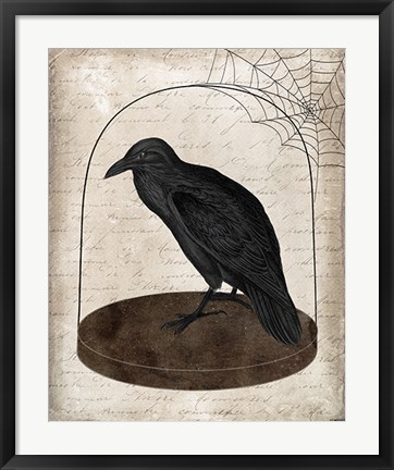 Framed Raven Jar Print
