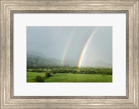 Framed Double Rainbow Print