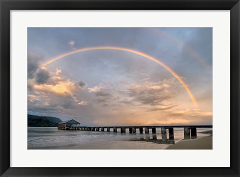 Framed Rainbow Pier Print