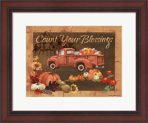 Framed Count Your Blessings IV Print