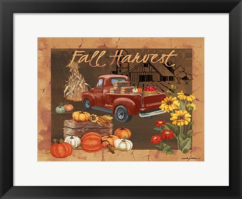 Framed Fall Harvest IV Print