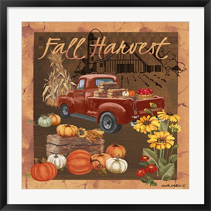 Framed Fall Harvest V Print