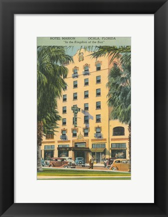 Framed Florida Postcard V Print