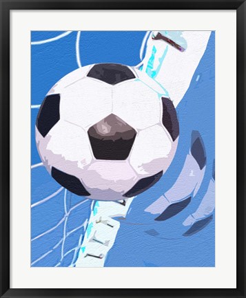 Framed Soccer Goal Print
