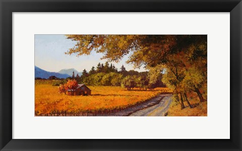 Framed Dry Creek Autumn Print