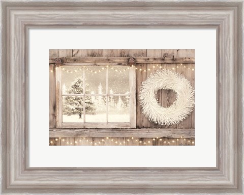 Framed Winter White View Print