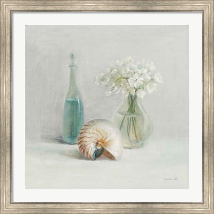 Framed Light White Flower Spa Print