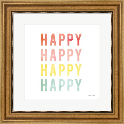 Framed Happy Happy Print
