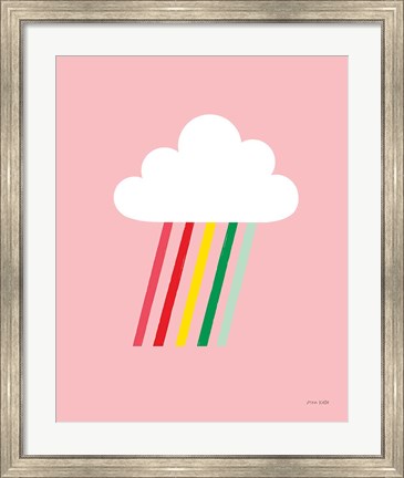 Framed Rainbow Rays I Print