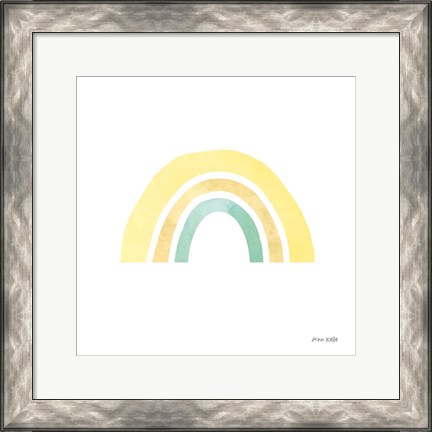 Framed Pastel Rainbow II Print
