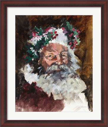 Framed Father Christmas Print