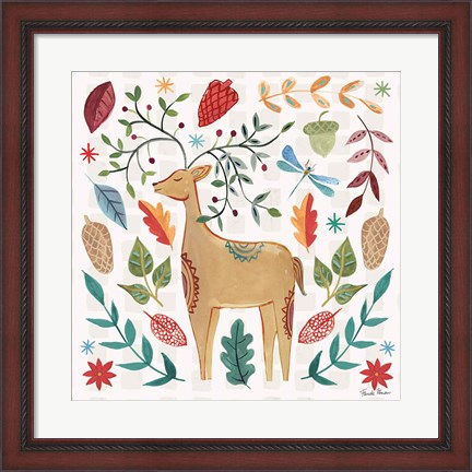 Framed Whimsical Woodland III Print