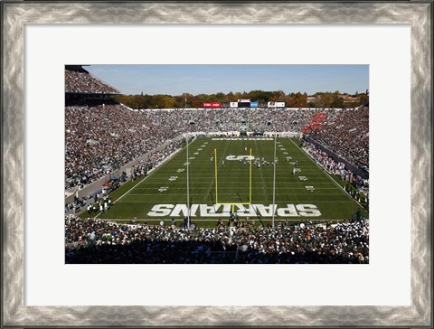 Framed Spartan Stadium, Michigan State University Print