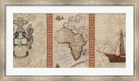 Framed Voyage to Discovery I Print