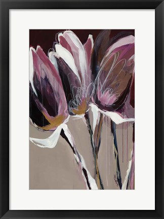 Framed Aubergine Splendor I Print