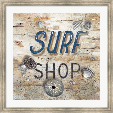 Framed Surf Shop Print