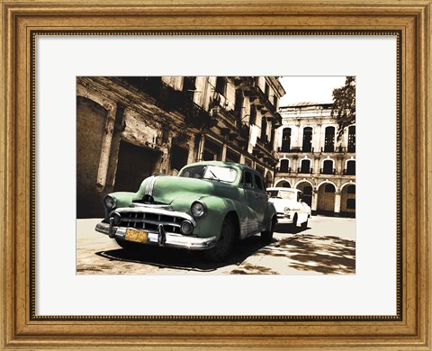 Framed Cuban Cars II Print