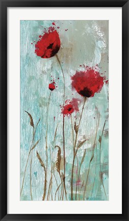 Framed Splash Poppies II Print