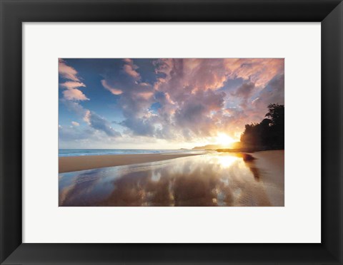 Framed Secret Beach Sunrise Print