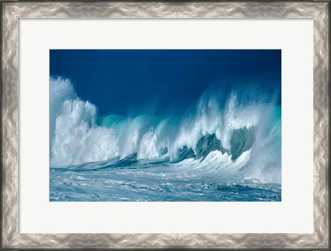Framed Breaking Waves Print