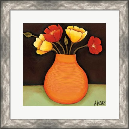 Framed Flores Coloridas II Print