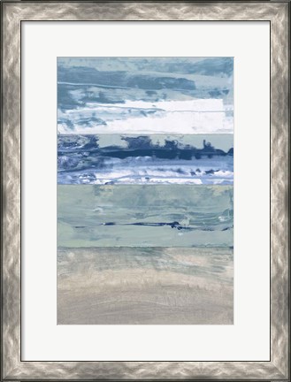 Framed Coastal Hues I Print