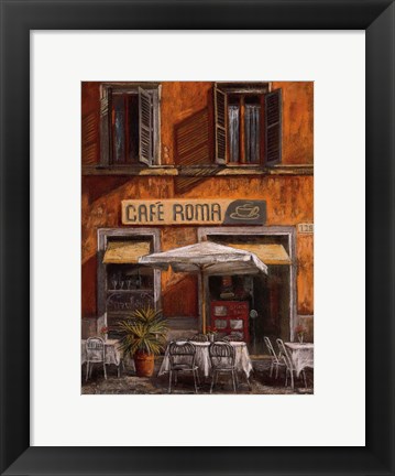 Framed Cafe Roma Print