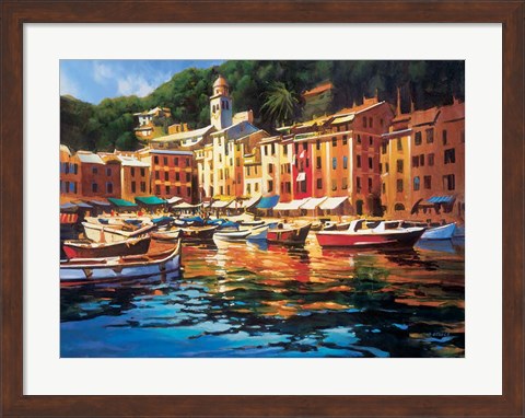 Framed Portofino Colors Print