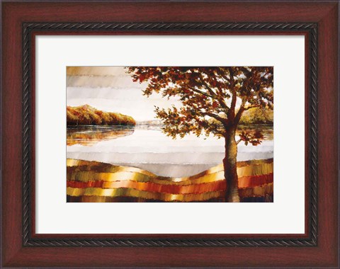 Framed Lake Mamry Print