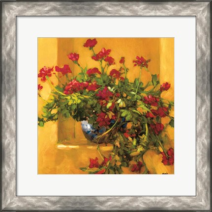 Framed Ivy Geraniums Print