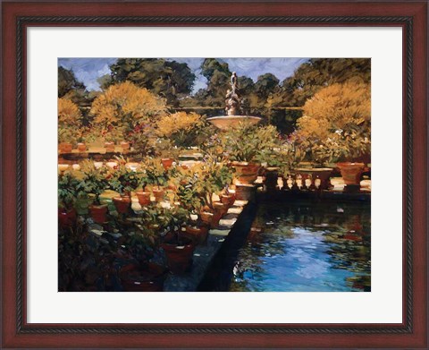 Framed Boboli Gardens - Florence Print