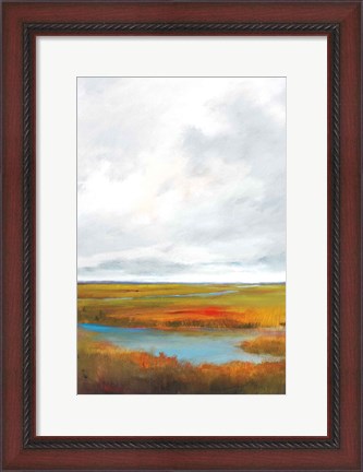 Framed Sunset Over The Marsh II Print