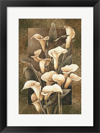 Framed Golden Calla Lilies Print
