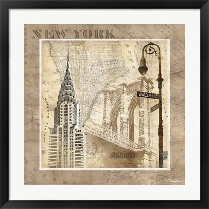 Framed New York Serenade Print