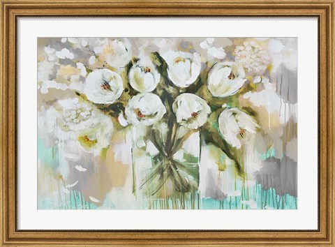 Framed Pure Blanc Tulipa Print