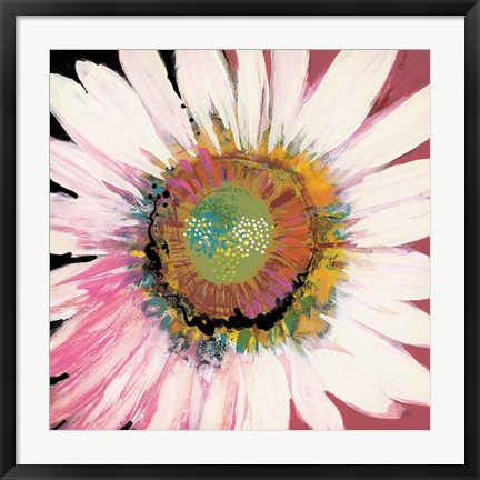 Framed Sunshine Flower I Print