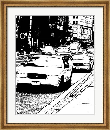 Framed New York Minute II Print