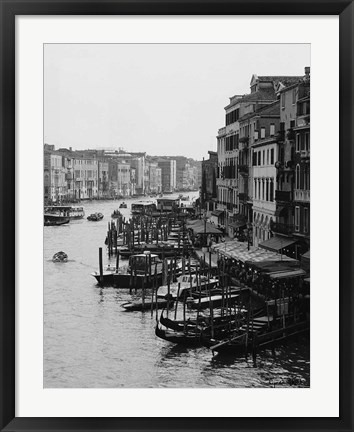 Framed Array of Boats, Venice Print