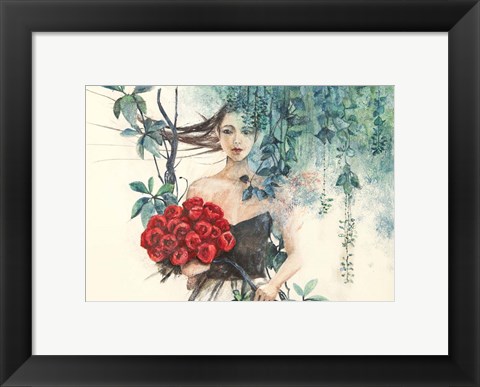 Framed Fairy of the Roses Print