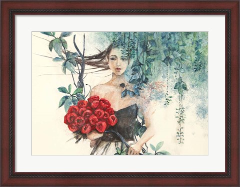 Framed Fairy of the Roses Print