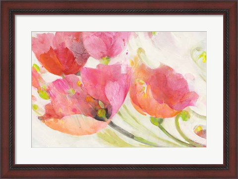 Framed Poppies in the Breeze Print