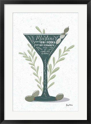 Framed Fruity Cocktails III Print