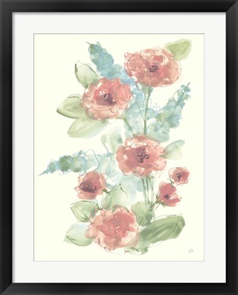 Framed Camellia Bouquet I Print