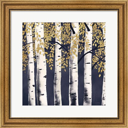 Framed Fresh Forest Indigo II Print