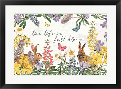 Framed Easter Garden I Bow Tie Print