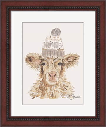 Framed Cozy Cow Print